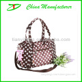 Outdoor fashion satin diaper bag from china